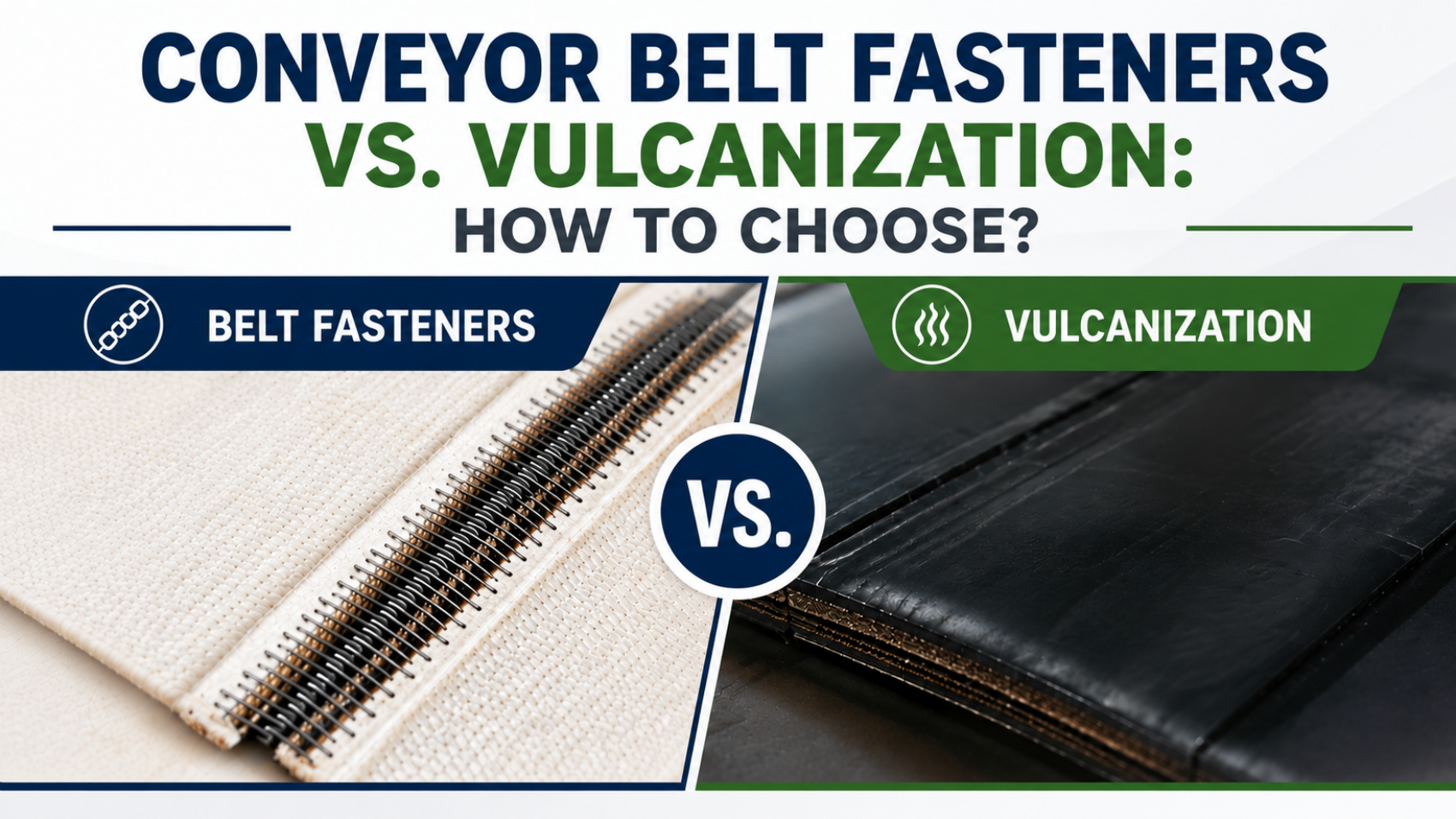 Conveyor Belt Fasteners vs. Vulcanization