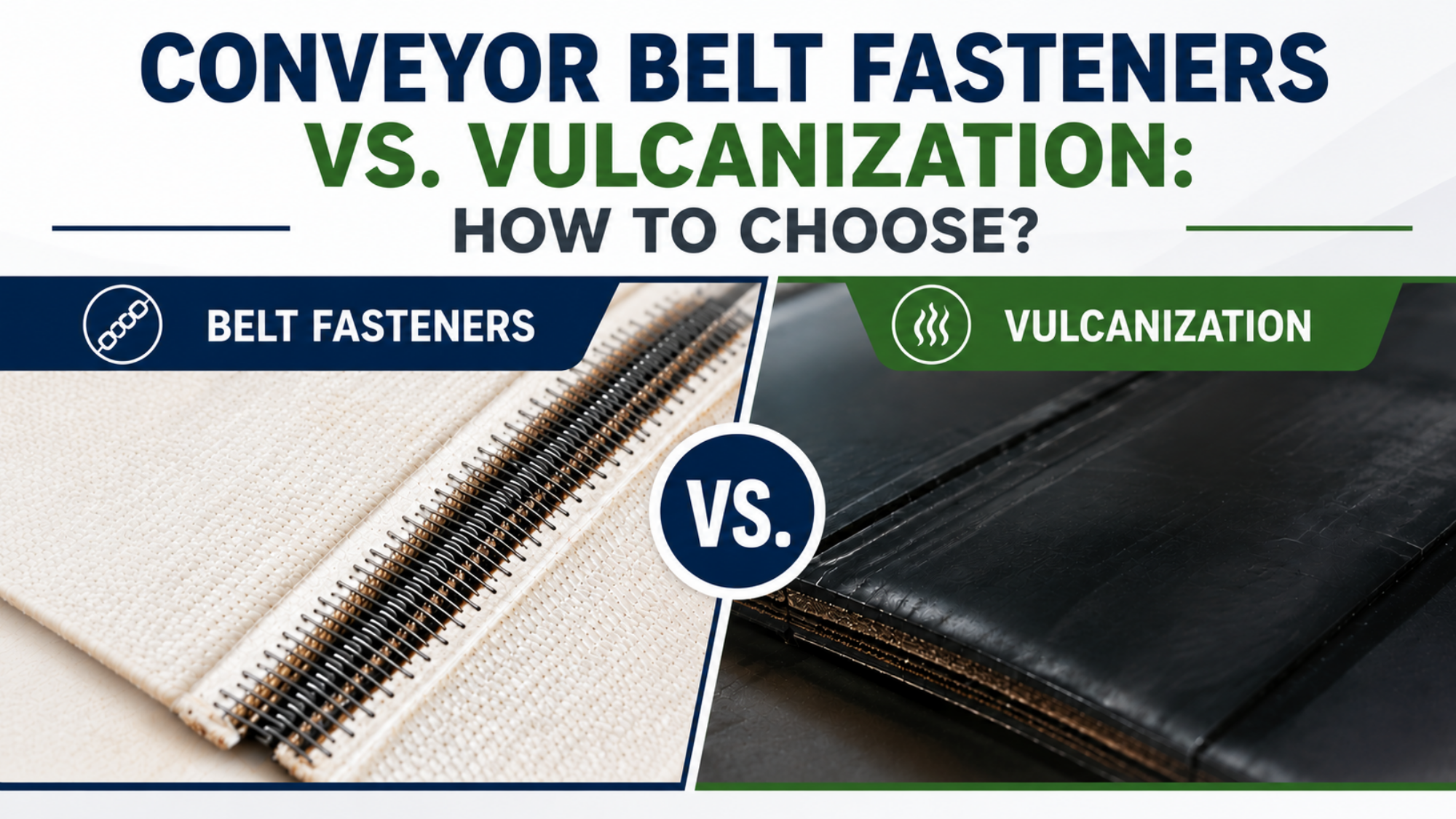 Conveyor Belt Fasteners vs. Vulcanization