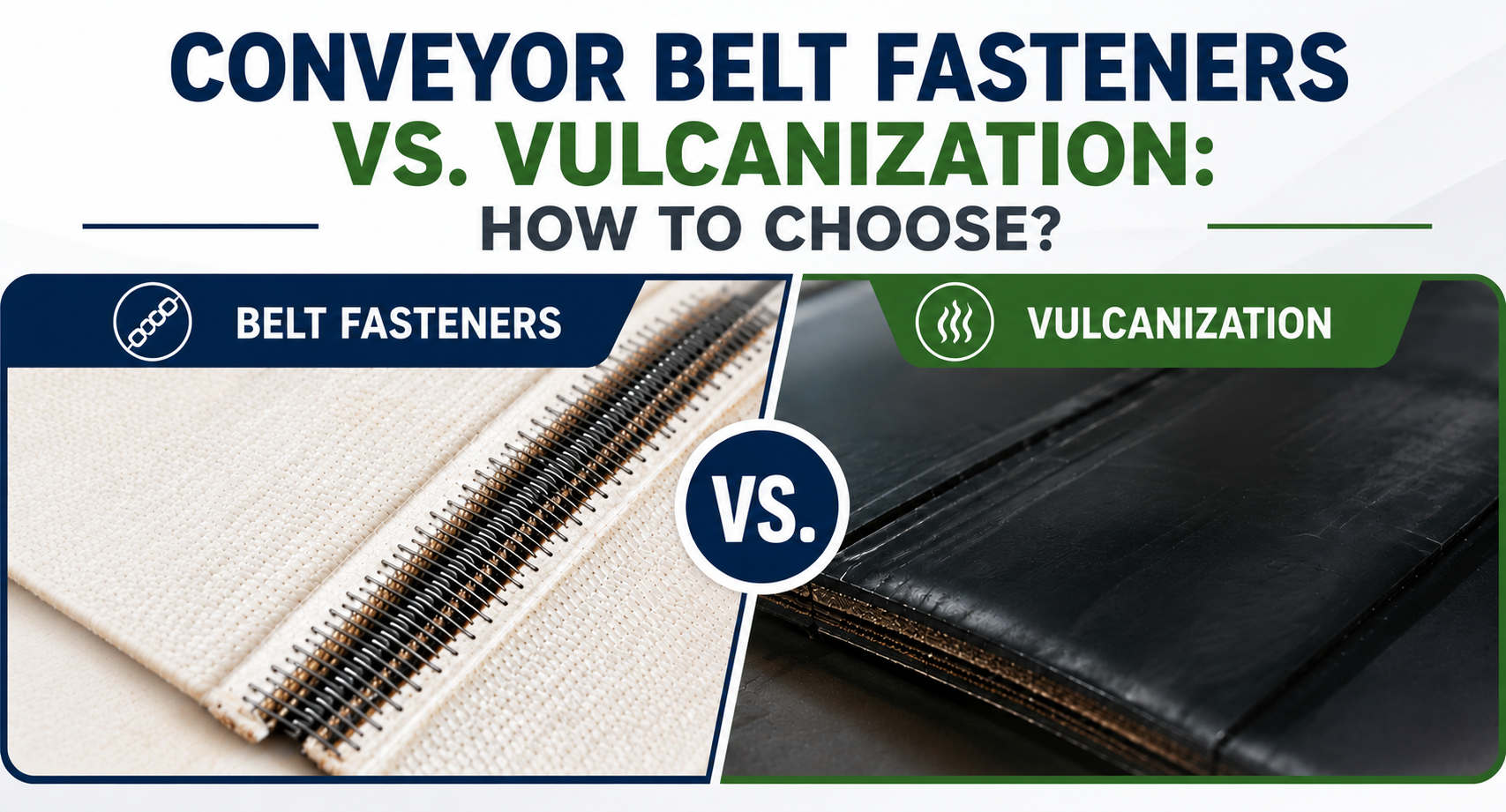 Conveyor Belt Fasteners vs. Vulcanization
