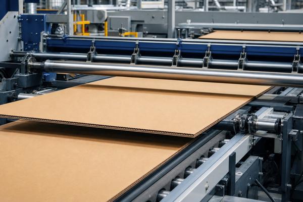 Corrugated paper conveyor line